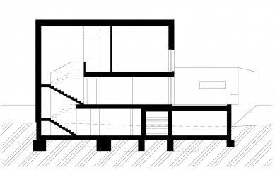 Rodinný dům Chýnice - Řez