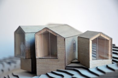 Horská chata s rozděleným výhledem - Model - foto: Reiulf Ramstad Arkitekter 