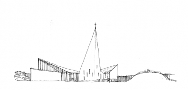 Kostel v Knarviku - Skica