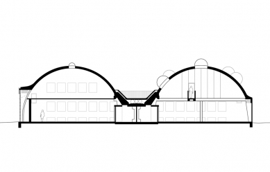 Sjakket Youth Club - Cross-section - foto: PLOT