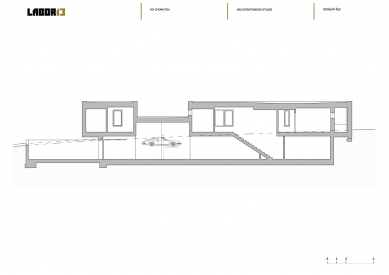 Family house in Chomutov - <translation>Longitudinal section</translation>