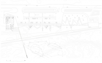 Návštěvnické centrum Stěny Trollů - Situace / Site plan - foto: Reiulf Ramstad Arkitekter