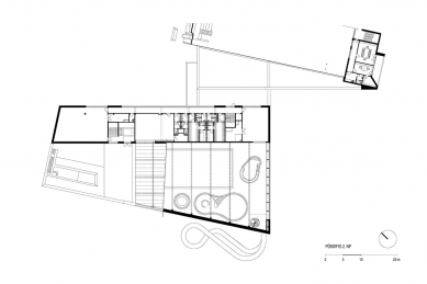 Plavecký bazén Sušice - Půdorys 2.np - foto: archiv autorů