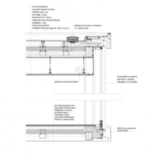 Modular cafeteria in Vizovice - <mi>Cut - detail</mi>