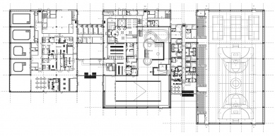 Complex of Pools and Sports Facilities Eleven VS - <html>Půdorys</html>