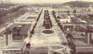 Pavilion G, Brno Exhibition Center - View from the tower of Pavilion G