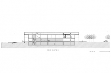 Digitální město - Podélný řez - foto: CHS Arquitectos