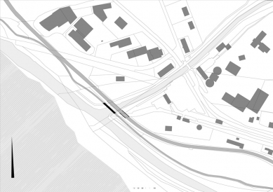 Cyklistický most Alfenz - Situace - foto: Marte.Marte Architekten