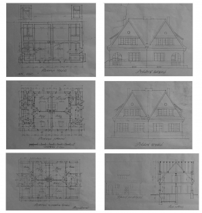 Rekonstrukce rodinného domu ve Strašnicích - Původní plány