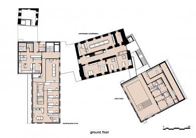 Special school and dormitory Mariatal - Půdorys přízemí - foto: Marte.Marte Architekten