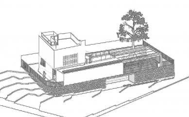 Family House in Braník - Axonometry