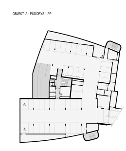 TPB - CENTRÁLNÍ ZÓNA - 1. etapa - Půdorys 1PP