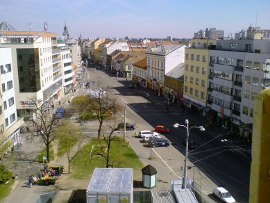 Třída Míru - rekonstrukce pěší zóny v Pardubicích - Původní stav - foto: archiv autorů