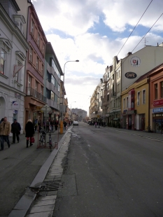 Třída Míru - rekonstrukce pěší zóny v Pardubicích - Původní stav - foto: archiv autorů