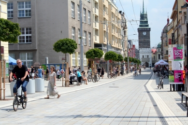 Třída Míru - rekonstrukce pěší zóny v Pardubicích - foto: archiv autorů