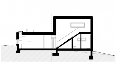 Rodinný dům v Černošicích - Řez