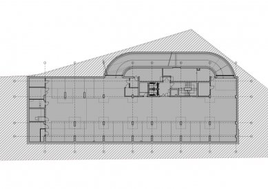 Tetris Office Building - Půdorys 1.pp - foto: Atelier 6