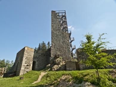 Vyhlídková věž na hradě Orlík - foto: Ing. arch. Martin Franěk