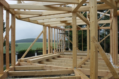 Family House Persian - load-bearing frame of the timber structure