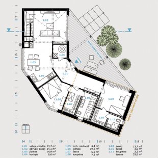 Family House Persian - Ground plan 1st floor