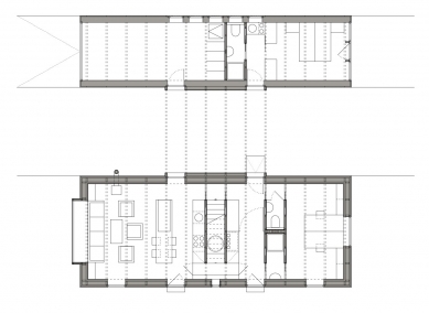 Rodinný dům Brát - Půdorys přízemí - foto: under-construction architects