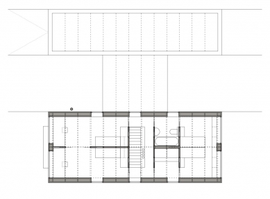 Rodinný dům Brát - Půdorys patra - foto: under-construction architects