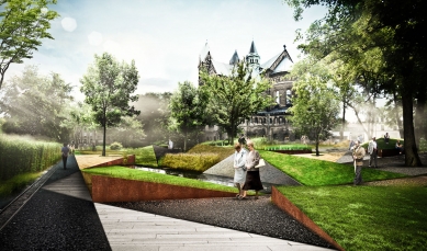 Cultural-Educational Center and Rosary Garden at the St. Hyacinth Church in Bytom - Vizualizace - foto: medusa group