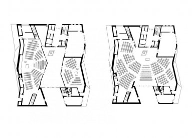 Maria-Magdalena-Kirche - Ground floor plan, divided and connected variant - foto: kister scheithauer gross