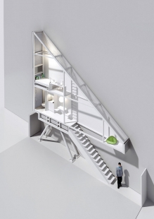 The Keret House - Axonometrie - foto: Centrala