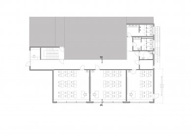 BJKL - extension of Bajkalská elementary school - Floor plan of the ground floor - foto: JRKVC