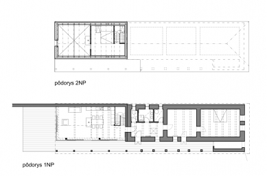 Rekonštrukcia vidieckeho domu - Půdorysy - foto: Atelier11