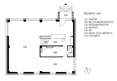 Building modifications of Steel Partner and Multi-purpose facility - SO02 - floor plan 1st floor