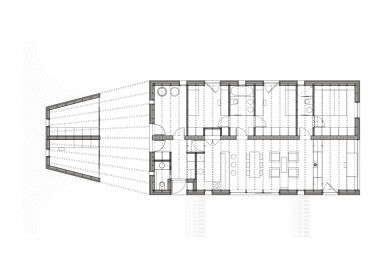 Rodinný dům Vrabec - Půdorys přízemí - foto: under-construction architects