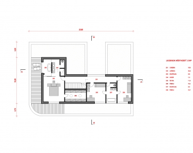 Rodinný dům v Brně - Půdorys 2NP