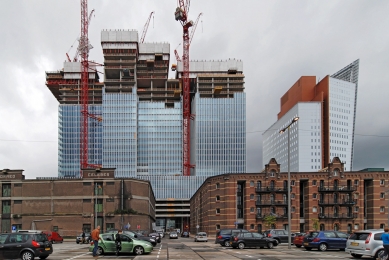 De Rotterdam - Z průbehu realizace - foto: Petr Šmídek, 2012