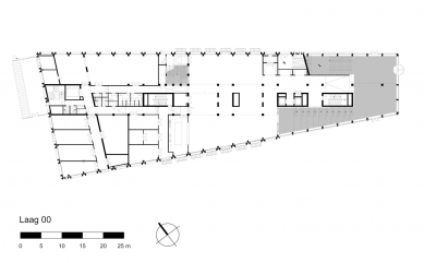 Kulturní centrum Rozet  - Půdorys přízemí - foto: Neutelings Riedijk Architects 