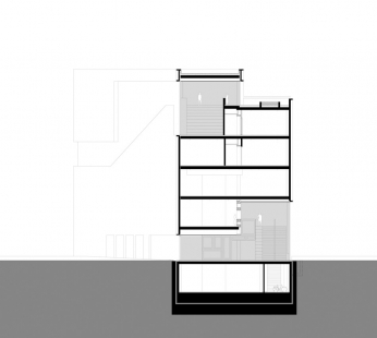 Kulturní centrum Rozet  - Příčný řez - foto: Neutelings Riedijk Architects 