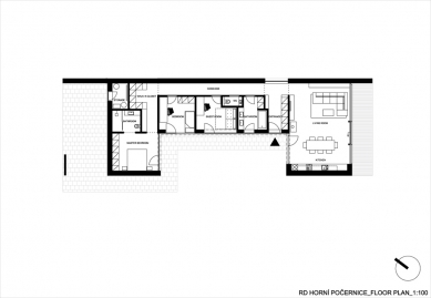 Rodinný dům v Horních Počernicích - půdorys / groundfloor