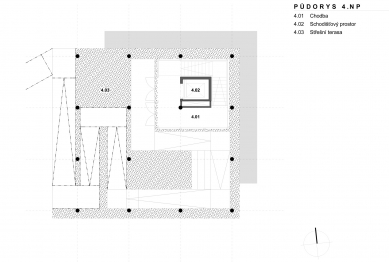 Archeopark Chotěbuz – entrance object - Floor plan 4th floor