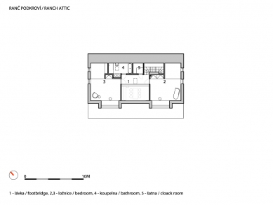 Usedlost Maneschowitz - Ranč - půdorys podkroví