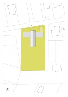 Rodinný dům Obytná zahrada v Katovicích - situace / site plan