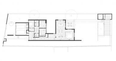 Novostavba RD v Benešově u Prahy  - Půdorys přízemí - foto: Holiš + Šochová architekti
