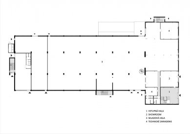 Sliačska - administratívno skladový areál  - Půdorys přízemí - foto: Compass, s.r.o.