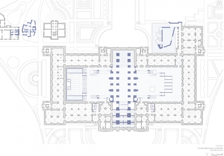 Rijksmuseum  - Půdorys přízemí - foto: Cruz y Ortiz Arquitectos