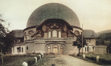 Goetheanum - Dřevěná stavba prvního Goetheana.