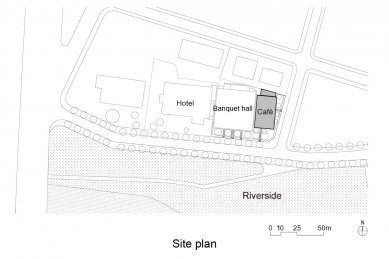 Kavárna Indočína v Kontumu - situace / site plan