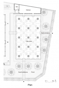 Kavárna Indočína v Kontumu - půdorys / plan