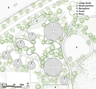 Diamond Island Community Center - situace / site plan