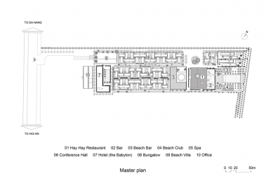 Hotelový komplex Naman Retreat - urbanismus / master plan