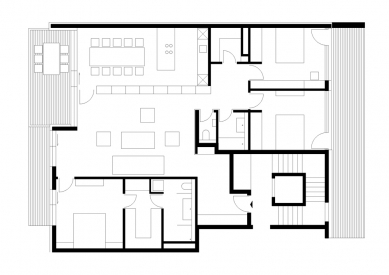 Apartment G50 - Půdorys bytu - foto: ARCHITEKTI mikulaj & mikulajová